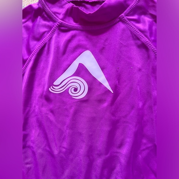 Kids Purple Rash Guard - Picture 2 of 3